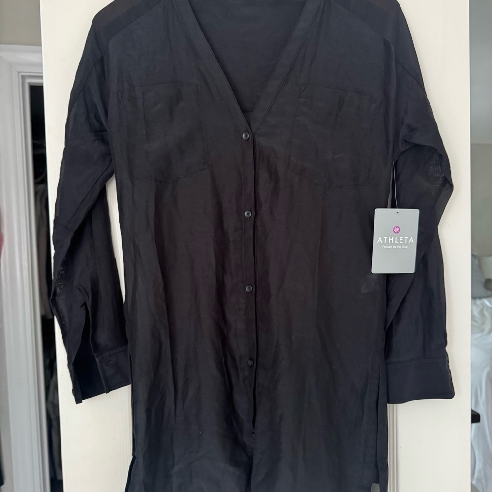 Athleta Black Women's Swim Cover-Up - Picture 4 of 7